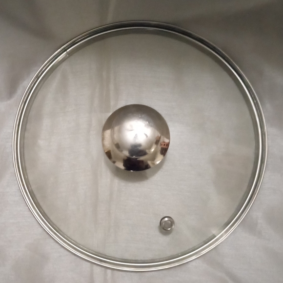 Source Unknown Silver Glass Cookware Lid - Picture 1 of 3